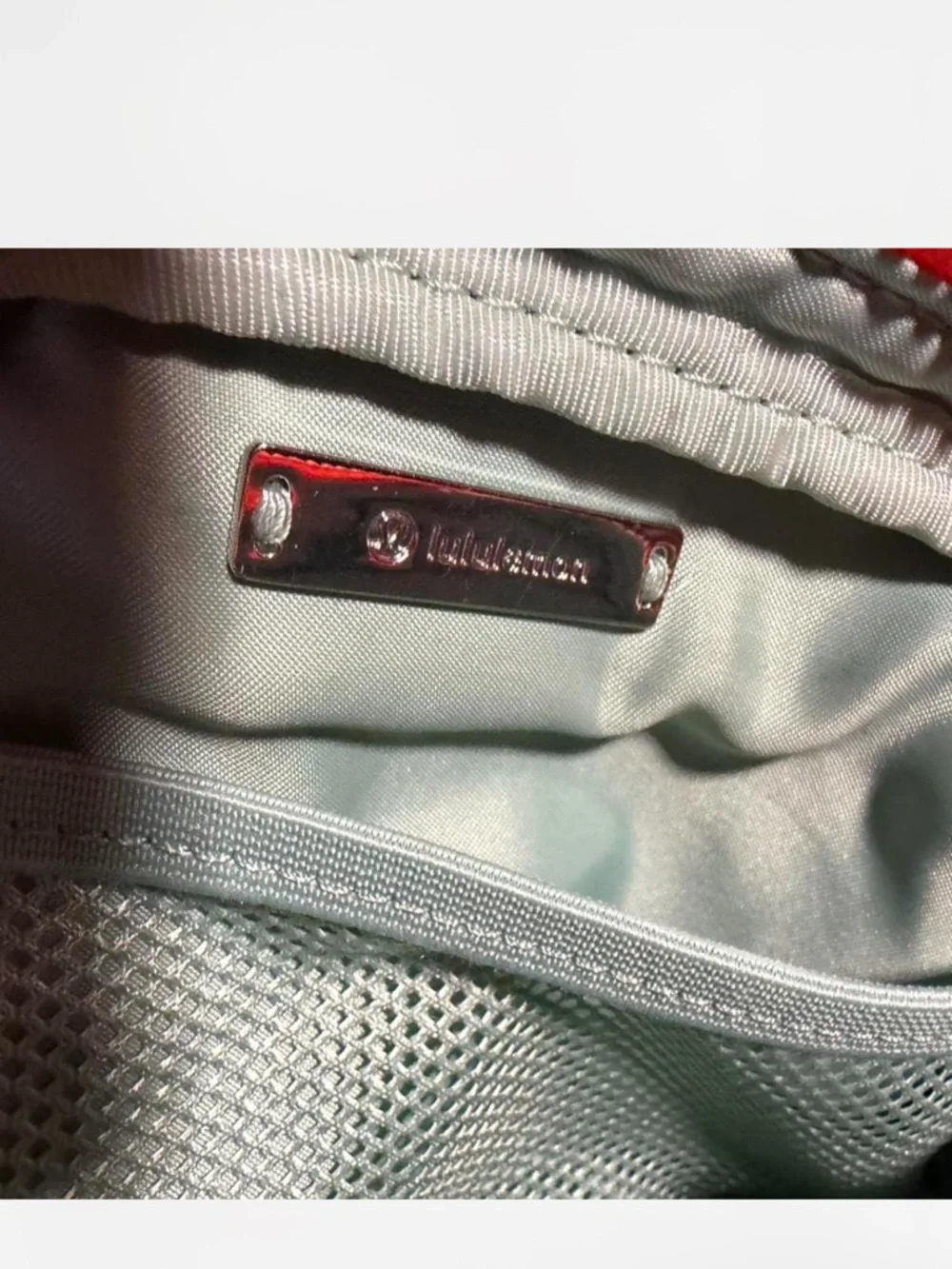 Lululemon Everywhere Belt Bag 1L Mint Green Orange Crossbody Waist Bag - Picture 3 of 4